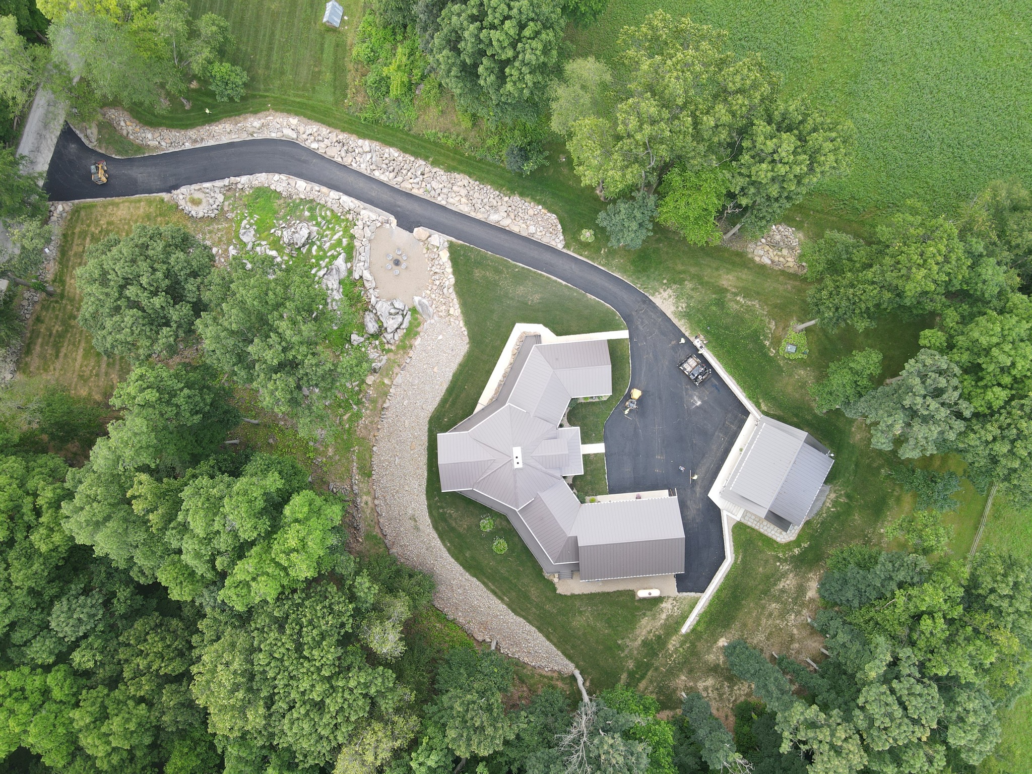 A Driveway That Fits the Land: Butler, PA’s Charming Woodland Entrance